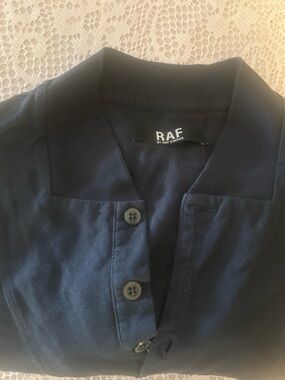Raf Simons Navy Polo Shirt Rare Classic